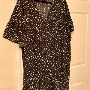 Black dress with heart design plus size
